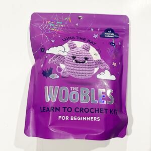 The Woobles 🦇Luna the Bat Complete Crochet Kit Beginner Friendly🧶 NEW UNOPENED